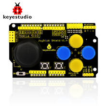 Бесплатная доставка! Keyestudio щит джойстика PS2 для Arduino nRF24L01 Nk 5110 LCD I2C 2024 - купить недорого