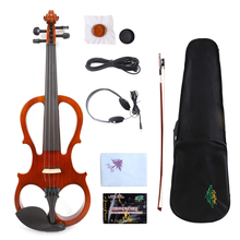 Yinfente Brown Electric Silent Viola 15inch Woodden Body Sweet Sound Free Case Bow Rosin 2024 - buy cheap