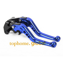 Palancas de freno para motocicleta Yamaha YZF R25 2015-2019, embrague CNC, manillar azul corto 2016 2017 2018 2024 - compra barato