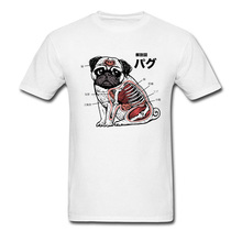 Bulk T Shirts Casual Shirts For Men Funny Pug Anatomy Veterinarian Men Tshirt Cotton Tops Tees XXXL Europe Size Dog T-Shirt 2024 - buy cheap