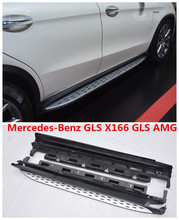 Pedales pellizadores laterales para coche, barras de alta calidad para Mercedes Benz GLS X166, GLS63AMG, GLS350, GLS400, GLS450, GLS500, GLS550, 2016, 2017, 2018, 2019 2024 - compra barato