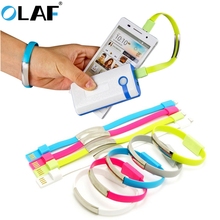 OLAF New Bracelet Micro USB Type C Cable USB Data Charging Cable For iPhone XS Max XS X 8 Android USB Phone Charger For Xiaomi 2024 - buy cheap