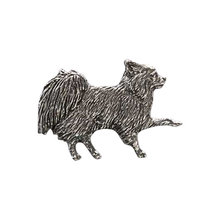 Broche de Chihuahua de pelo largo de cuerpo completo para hombre, broche de plata antigua, solapa de perro, joyería, moda Vintage 2024 - compra barato