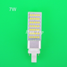 10pcs/lot 7W  Horizontal Plug Lamps G23 E27 G24 SMD 5050 LED Corn Bulb wide voltage table lights Hot sale whosale Free shipping 2024 - buy cheap