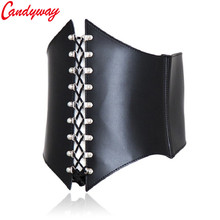 waist trainer corsets Leather steampunk corselet gothic clothing waist trainer lingerie slimming party corsets and bustiers 2024 - buy cheap