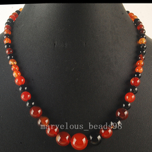 Free Shipping Beautiful jewelry Dream Carnelian  Ball Pendant Bead Neckace 18" G6421 2024 - buy cheap