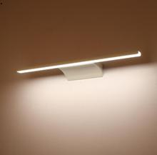 Faros LED de espejo para baño, lámpara de acero inoxidable antiniebla, impermeable, Simple y moderna 2024 - compra barato