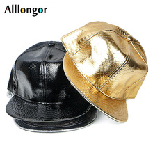 Fashion Summer Hat Men 2019 Baseball Caps Women leather Black Solid Snapback Hip Hop Streets Cap streetwear gorra hombre 2024 - buy cheap