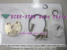 Turbo Repair Kit rebuild Turbocharger Of GT1749V 750431-5012S 750431 For BMW 120D 320D E46 520D 2001- Engine:M47TU 2.0L 150HP 2024 - buy cheap