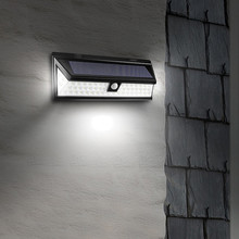 Luz Solar impermeable para exteriores, lámpara de pared con Sensor de luz por movimiento PIR, 54 LED, 2835 SMD, 3,7 V 2024 - compra barato