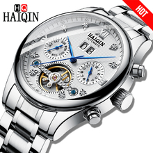 HAIQIN Luxury Brand Men's Watches Automatic mechanical Watches Bussiness Watch for men Full steel Military Waterproof Week/Date 2024 - buy cheap