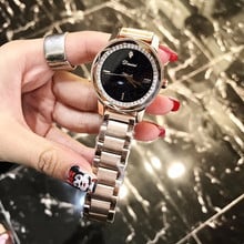 Cool Faceted Designer Women Rose Gold Watches Anti Fading Full Steel Wrist watch Personalized Inner Crystals Watch Waterproof 2024 - buy cheap