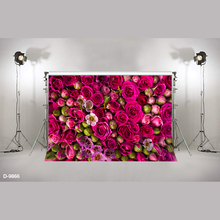 3D Цветущий красный цветок настенный фон свадебный душ свадебный фон для фотостудии реквизит цветочный свадебный портретный фон 2024 - купить недорого