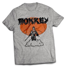 Camiseta Retro con temática de Tv mágica de Mono para hombres, camisa de artista marcial, Kung Fu, culto Chino, Japón, moda sólida, nueva, 2019 2024 - compra barato