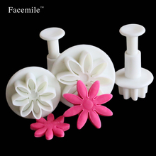 Facemile Daisy Gift Decorating Embossing Cutter 3Pcs Mini Gift Mold Spring Gift  Cookie Chocolate Jelly Baking Fondant 01062 2024 - buy cheap