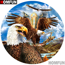 Homfun Full Square/Round Drill 5D DIY Diamond Painting "Eagle scenery" 3D Embroidery Cross Stitch Home Decor Gift A10935 2024 - buy cheap