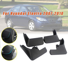 Para-choque do carro flares guardas de lama para hyundai elantra 2007-2010 mud flaps respingo guardas acessórios do carro 4 pces 2024 - compre barato