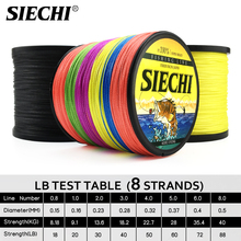 SIECHI 300M 500M 1000M 8 Strands 10-80LB PE Braided Fishing Wire Multifilament Super Strong Fishing Line Japan Multicolor 2024 - buy cheap