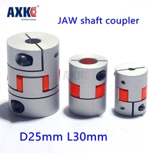 2021 Bearing Axk Cnc Plum Coupler D25 L30 Jaw Shaft Coupling 4mm, 5mm, 6mm, 7, 6.35mm, 8mm, 9mm, 3/8 9.525mm, 10mm,12mm, 12.7mm 2024 - buy cheap