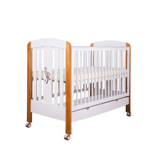 Cama de bebé de madera maciza, cuna de bebé con nido de rodillo, ninho, cunas para el bebé, cama infantil de 125x71x104cm 2024 - compra barato