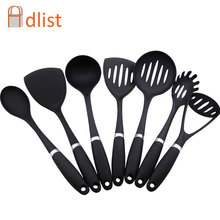 1pcs  Non stick Cooking Shovel Silicone spatula Cooking Set Kitchen Utensil tools Accessories Kitchenware Black Cookware 2024 - buy cheap