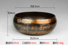 Diameter this item 85-100mm Cheap price Factory YOGA OUTSTANDING OLD F CHAKRA BOWL Meditation Buddhism copper singing bowls 2024 - buy cheap