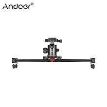 Andoer 40cm/15.7inch Camera Video Slider Track Rail Stabilizer  with Ball Head Quick Release Plate for Canon Nikon Sony DSLR 2024 - buy cheap