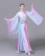 Classical dance costumes female adult elegant fresh and elegant chiffon white modern fairy cool dance clothing 2024 - купить недорого
