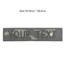 Seleção de bordado personalizado 4 polegadas, largo seu nome 16 cores, patch de ferro em suporte, versão do exército quente patches de peito esquerdo 2024 - compre barato