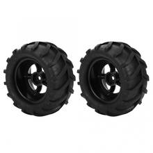 RC Car Tyre 2pcs 82mm RC Rubber Wheel Tire Tyre For 1/16 Remote Control Racing Car Buggy Truck Part 2024 - buy cheap