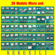 30 моделей 300 шт. Micro USB 5 P, 5-контактный Micro USB разъем, 5-контактный разъем Micro USB для зарядки 2024 - купить недорого