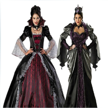 Женское платье для косплея вампира, униформа на Хэллоуин, готические костюмы ведьмы, королева зомби 2024 - купить недорого