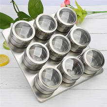 Seasoning Boxes Magnetic Dustproof Visible Stainless Steel Spice Storage Container Seasoning Pot Outdoor Kitchen Tools Gadgets 2024 - buy cheap