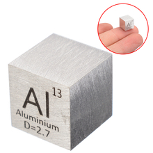 Cubo de aleación de aluminio de alta pureza, elemento tallado, tabla periódica, 10mm, 99.99%, nuevo 2024 - compra barato