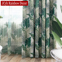 JCyh Modern Pattern Rainforest Blackout Curtains For Bedroom Window Curtains Living Room Tend Cortinas Rideaux Blinds Drapes 2024 - buy cheap