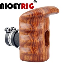 NICEYRIG-Soporte de liberación rápida para cámara, jaula de madera, agarre con roseta de 1/4 pulgadas, tornillo DSLR, equipo de hombro para cámara fotográfica, mano izquierda 2024 - compra barato