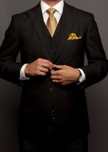 New Arrival Tuxedos For Men Black Wedding Suits For Men 3 Pieces Men Suits Pesked Lapel Groom Wedding Suits 2024 - buy cheap