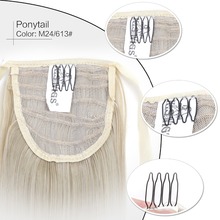 Neitsi Straight Long Clip In Hair Tail False Hair Ponytail Hairpiece With Hairpins Synthetic Hair M24-613# 2024 - buy cheap