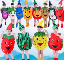 Disfraz con diseño de fruta de fresa para niños y adultos, traje de lujo para fiesta, Halloween, ropa para el escenario, regalos para el Día de los niños 2024 - compra barato