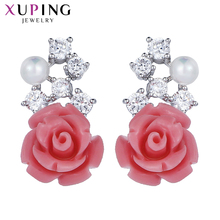 Xuping Jewelry Fashion Elegant New Design Flower Shaped Stud Earrings for Women A00622395 2024 - buy cheap