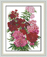 Carnation cross stitch kit 18ct 14ct 11ct count printed canvas stitching embroidery DIY handmade needlework 2024 - buy cheap