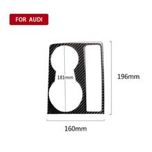 Cup Holder Trim Cover Sticker,Carbon Fiber Car Console Cup Holder Decorative Frame Decal Cover Sticker For Audi A5 A4 B8 2024 - buy cheap