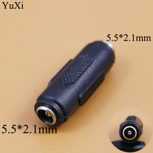 Yuxi 2 pces 5.5*2.1mm/5.5x2.1mm conector de tomada de alimentação dc fêmea para montagem de painel fêmea jack adaptador 2024 - compre barato