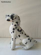 large 35cm squatting dalmatian dog plush toy soft doll birthday gift b1958 2024 - buy cheap