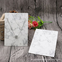 200pcs/Lot Marble Grain Choker Jewelry Cards Necklace Bracelet Earring Jewelry Packaging Paper Cards Tags Jewelry Display Cards 2024 - buy cheap