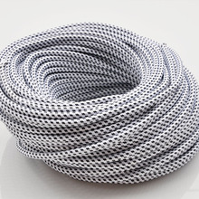 2*0.75mm2 Round Textile Fabric Electrical Wire Braided Chandelier Pendant Lamp Wires Electrical Cable Vintage Lamp Cord 10Meters 2024 - buy cheap