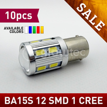 Luces antiniebla de freno para coche, 10 Uds., P21W 1156 BA15S 13 SMD 5730 1xCREE 13smd, bombilla led GLOWTEC 2024 - compra barato