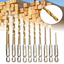 10pcs Multi Diameter 1.5mm-6.0mm Hexagonal Drill Bit Set Titanium-plated Twist Drill Bit Cordless Screwdriver 2024 - buy cheap