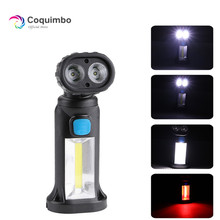 COB LED Working Lamp 4 Modes Magnet Hook Flashlight USB Rechargeable Torch Lamp Can Be Used As Power Bank 2024 - buy cheap