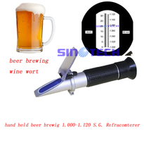 Free shipping hand held wine wort  beer brewing 1.000-1.130 S.G.  brix 0-32% refractometer RSG-100ATC 2024 - buy cheap